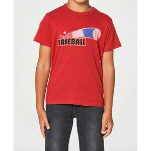 Chaser Red Baseball‎ Graphic Tee Size 6 For Kids NWT